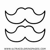 Baffi Mustache Mustaches sketch template