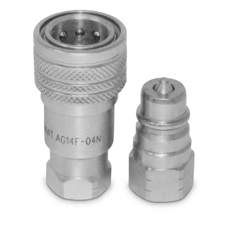 ag hydraulic quick connect coupler set  npt thread iso  series