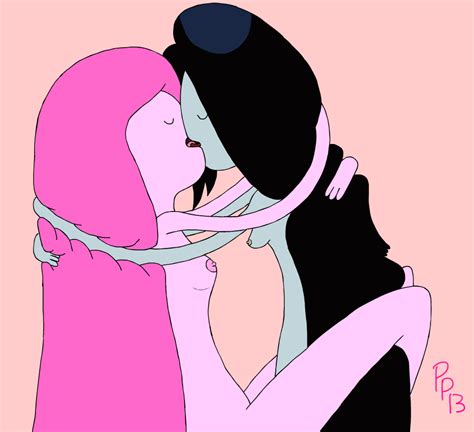 Rule 34 Adventure Time Kissing Marceline Princess Bubblegum