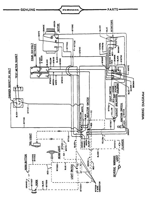 cushman cart wiring diagram
