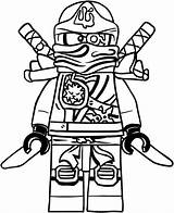 Ninjago Cole Lego Coloring Pages Template sketch template