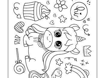 unicorn  sea animals coloring pages  kids etsy