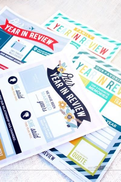our year in review printables the dating divas