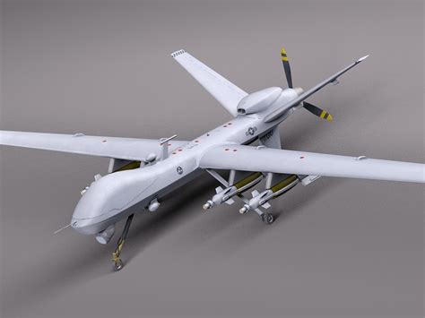 model reaper mq   drone predator cgtrader