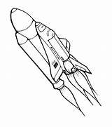Shuttle Kleurplaat Ruimtevaart sketch template