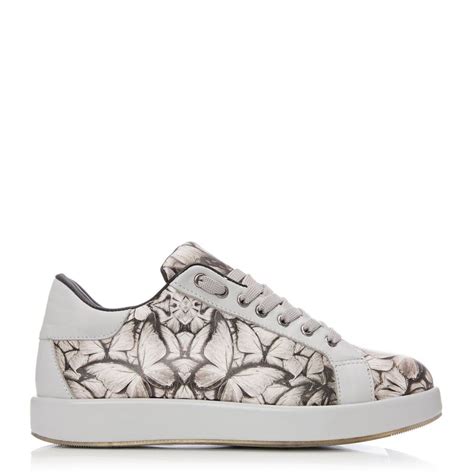 butterfli grey leather shoes  moda  pelle uk