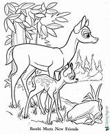 Bambi Coloring sketch template