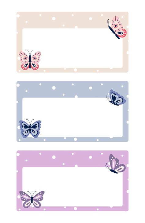 printable butterfly  tags   printable  tags school