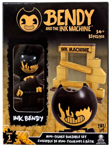 bendy and the ink machine mini figure ink bendy buildable set phatmojo