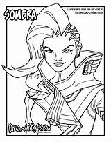 Coloring Sombra Overwatch King Pages Mlp Draw Template Too sketch template