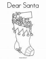 Santa Coloring Dear Christmas Noodle Twistynoodle Pages Print Sheets Letter Stockings Twisty Kids Many Color Stocking Built California Usa Children sketch template