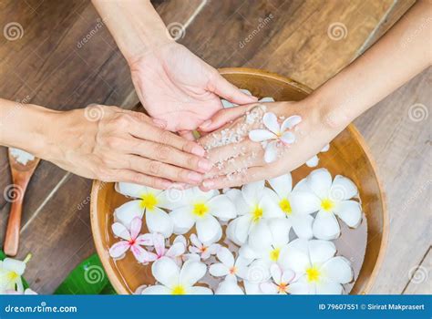 hand spa treatment stock image image  lotion health