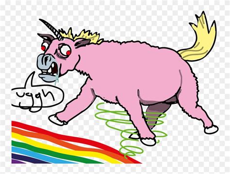 Pink Fluffy Unicorns Dancing On Rainbows By Adeviantman Derpy Pink