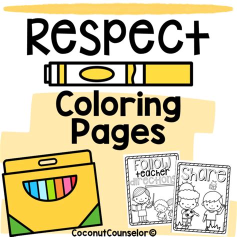 respect coloring pages   teachers