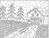 Rug Winter Da Barn Karla Gerard Folk Hook Craft Colorare Primitive Disegni Visita Pattern Paper Red Immagini Di sketch template