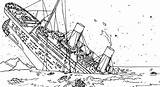 Titanic Rms Afundando Coloriage Dibujo Colorir Wreck Coloringpagesfortoddlers Sinking Coule Tudodesenhos Malvorlagen Bateau Dioramas Doghousemusic sketch template