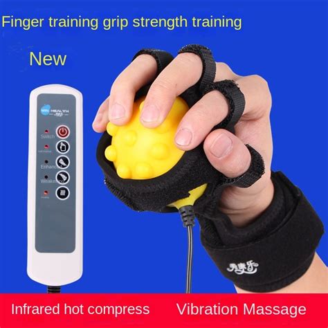 New Electric Hand Massage Ball Fixed Finger Training Infrared Therapy