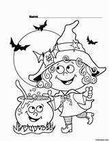 Halloween Coloring Pages Printable Girls Sheets Colouring Kids Library Clipart sketch template