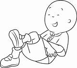Caillou Laughing Coloring Pages Printable Kids Categories sketch template