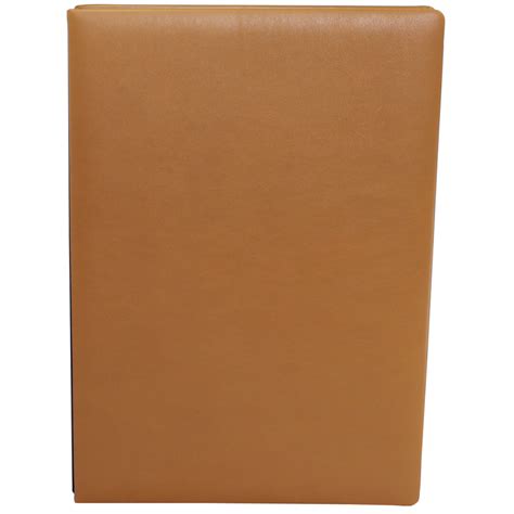 signature folder   smooth full grain leather  cognac guestbooks vera donna store