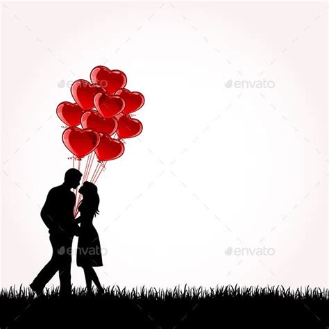 Couple With Balloons By Losw Graphicriver