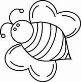Bee Coloring Pages Bumble Cartoon Queen Bumblebee Bees Fat Print Cute Printable Simple Drawing Color Kids Clip Clipart Honey Getcolorings sketch template