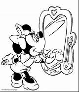 Minnie Mouse Coloring Bow Pages Getcolorings Toons sketch template
