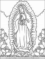 Guadalupe Juan Thecatholickid Colorare Madonna Bordar Kids Fatima Inspirational Rosary Venomari Shrine Incantevole Immagini sketch template