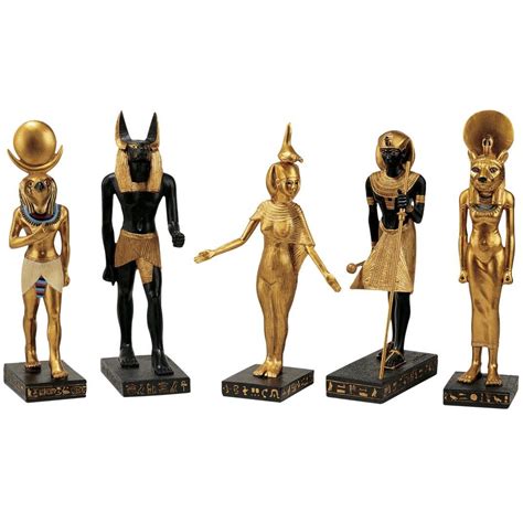 5 Piece Gods Of The Egyptian Realm Figurine Set Em 2020