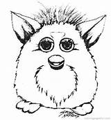 Furby Coloring Pages Furbie Printable Sheets Fun Kids Comments Coloringpagesfun sketch template