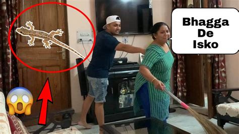 chhipkali prank on indian mom 😂🤣 dar gayi mummy epic reaction 2020