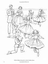 Nutcracker Coloring Pages Clara Suite Getcolorings Color Ballet Getdrawings Christmas sketch template