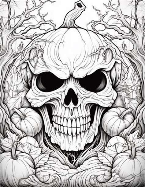 happy halloween adult coloring pages etsy