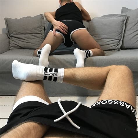 getting sweaty and sexy with sports socks daily squirt