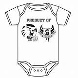 Baby Onesie Onesies Coloring Outline Template Iron Drawing Some sketch template