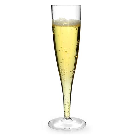 disposable plastic champagne flute glass lined  ml
