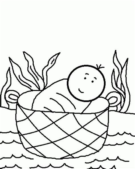 printable baby moses basket coloring page printable baby moses basket