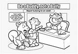 Anti Bullying Bully sketch template