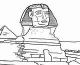 Sphinx Coloring Pages Ancient Children Great sketch template