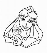 Coloring Princess Pages Aurora Printable Disney Easy Kids Girls Face Big Color Princesses Cartoon Sheets Princes Bestcoloringpagesforkids Wuppsy Print Cute sketch template