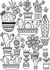 Cactus Coloring Pages Printable Adult Kleurplaat Cute Succulent Colorear Para Popshopamerica Easy Color Plants Mandalas Flower Sheets Book Plantas Kids sketch template