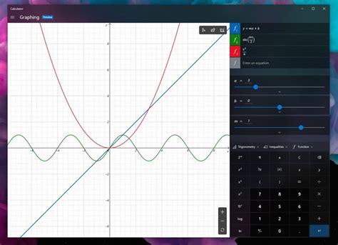 windows  insider build  adds  nifty graphing calculator pcworld