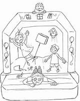 Bounce House Getdrawings Drawing Coloring Pages sketch template