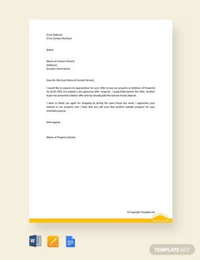 real estate letter templates   google docs word pages