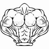 Muscle Body Clipart Mascot Clip Buff Drawing Man Cartoon Muscles Vector Fitness Clipartmag Royalty Graphics Graphicsfactory Preview sketch template