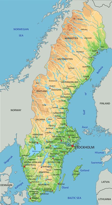 map  sweden guide   world