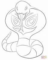 Pokemon Arbok Coloring Pages Print Drawing Color Original Book sketch template