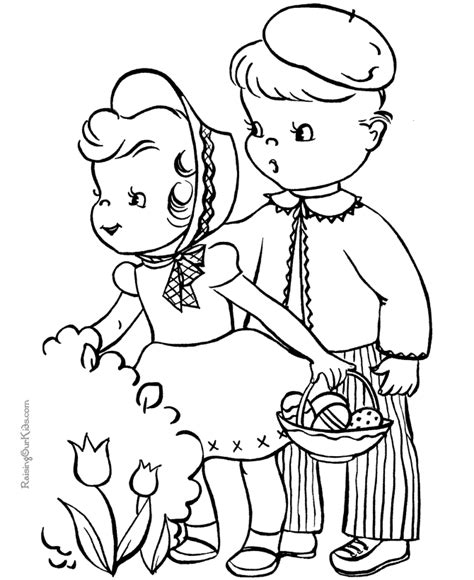 easter coloring book pages