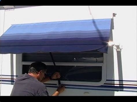 rv window awnings provide privacy  shade   step  step guide  rv window awning