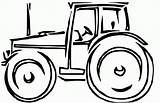 Tractor Traktor Ausmalbilder Trecker Deere Clipart Malvorlagen sketch template